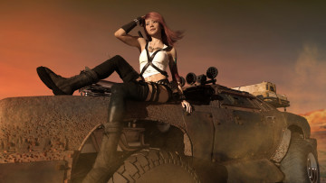 Картинка 3д+графика фантазия+ fantasy взгляд девушка фон