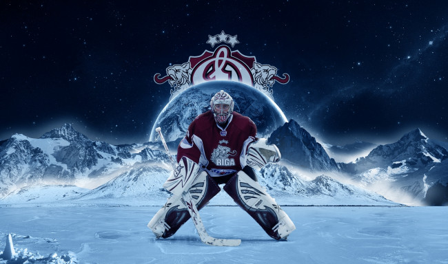 Обои картинки фото спорт, хоккей, вратарь, арена