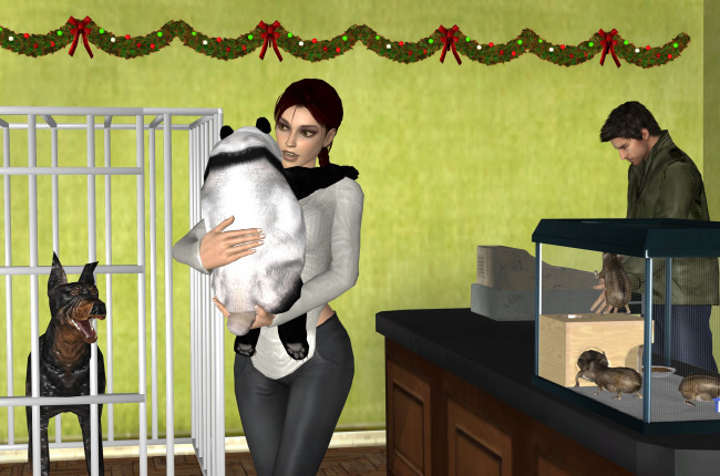 Обои картинки фото 3д графика, люди , people, девушка, взгляд, фон