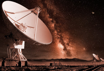 Картинка космос разное другое антена небо ночь