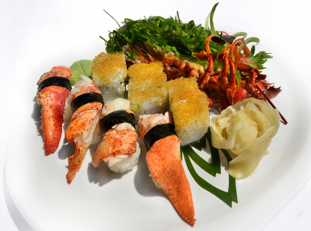 Обои картинки фото еда, рыба,  морепродукты,  суши,  роллы, снедь
