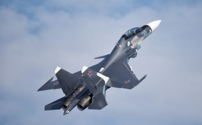 Обои картинки фото su-30sm, авиация, боевые самолёты, истребитель