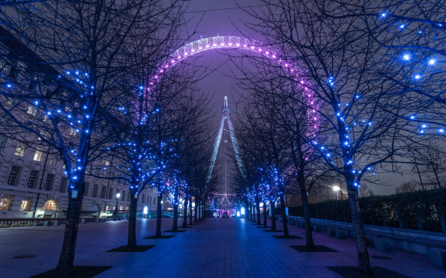 Обои картинки фото london, города, лондон , великобритания, панорама