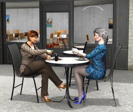 Картинка 3д+графика люди+ people фон взгляд девушки