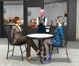 Картинка 3д+графика люди+ people фон взгляд девушки