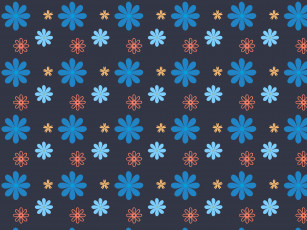 обоя векторная графика, цветы , flowers, текстура, синий, цветы, фон, дизайн