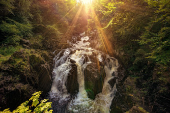 Картинка природа водопады простор