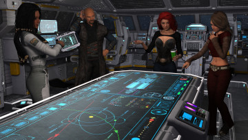 Картинка 3д+графика фантазия+ fantasy девушки взгляд фон