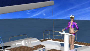 Картинка 3д+графика люди+ people девушка взгляд фон