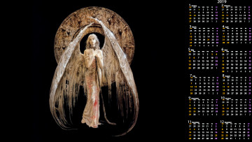 Картинка календари фэнтези крылья девушка