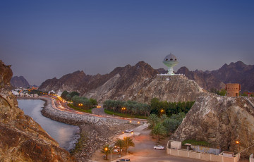 Картинка corniche oman города -+панорамы простор