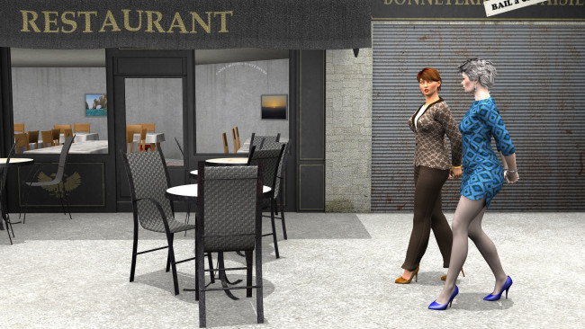 Обои картинки фото 3д графика, люди , people, взгляд, девушки, фон