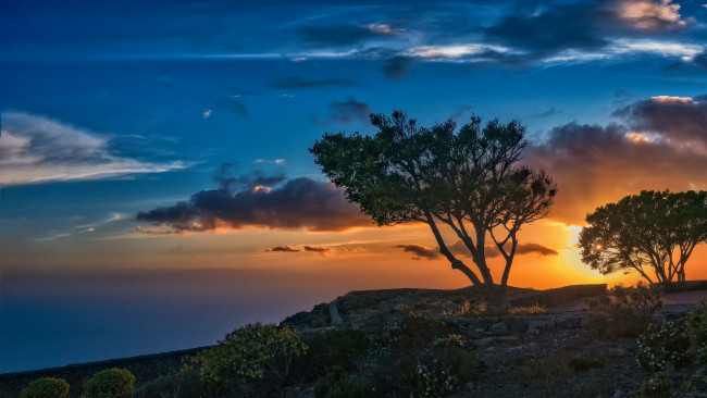 Обои картинки фото природа, восходы, закаты, простор