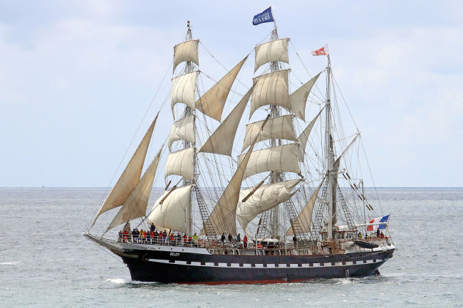 Обои картинки фото корабли, парусники, паруса, мачты