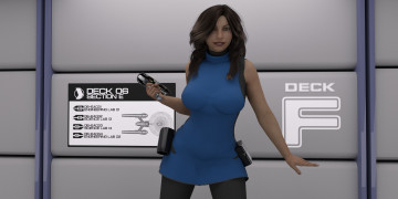 Картинка 3д+графика люди+ people фон девушка взгляд