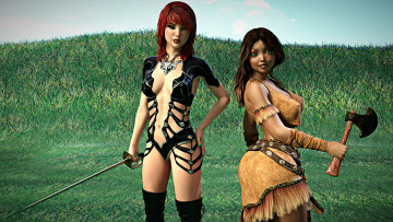 Картинка 3д+графика фантазия+ fantasy взгляд девушки фон