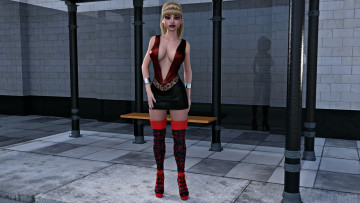 Картинка 3д+графика люди+ people фон взгляд девушка