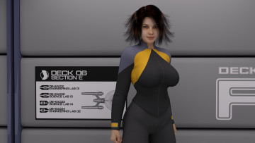 Картинка 3д+графика люди+ people фон взгляд девушка