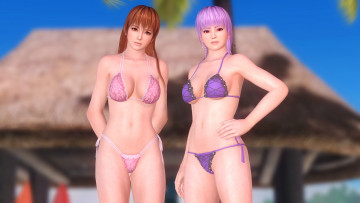 Картинка 3д+графика люди+ people фон взгляд девушки купальник