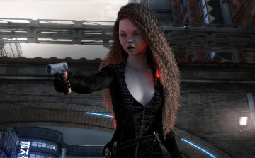 Картинка 3д+графика люди+ people фон взгляд девушка