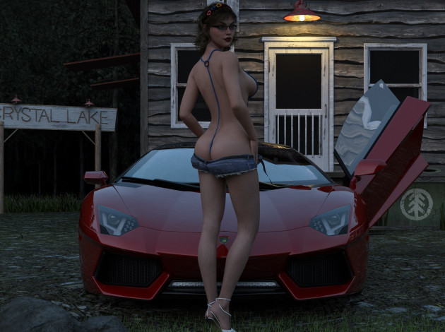 Обои картинки фото 3д графика, люди , people, взгляд, девушка, фон