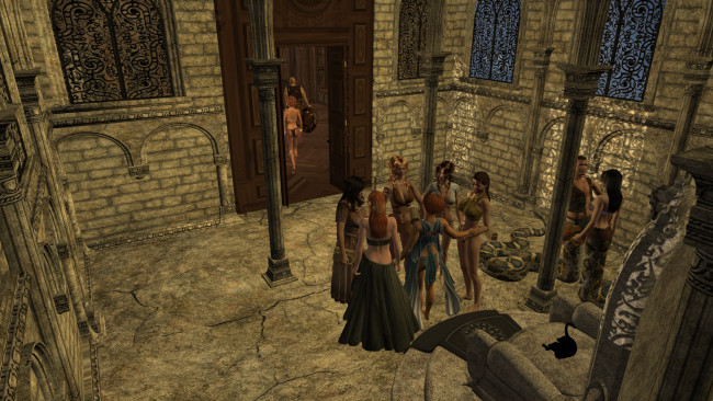 Обои картинки фото 3д графика, фантазия , fantasy, фон, девушка, взгляд