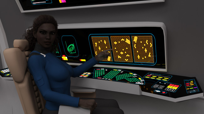 Обои картинки фото 3д графика, фантазия , fantasy, фон, взгляд, девушка