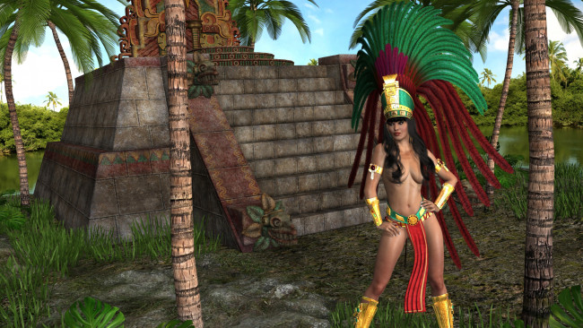 Обои картинки фото 3д графика, люди , people, фон, взгляд, девушка