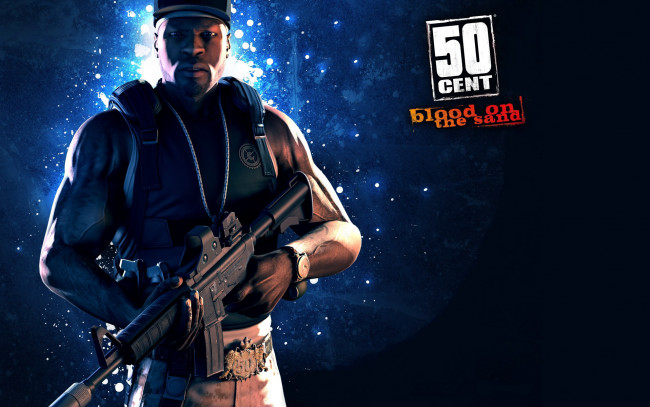 Обои картинки фото видео игры, 50 cent,  blood on the sand, 50-cent, оружие