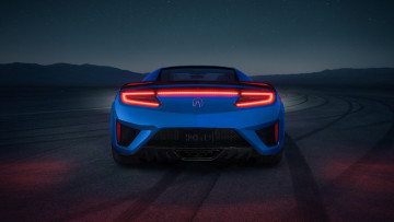 Картинка автомобили acura nsx long beach blue pearl 2021 синий суперкар купе