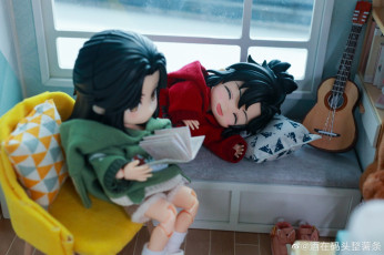 Картинка разное куклы окно книга гитара