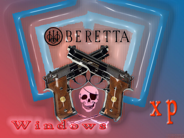 Обои картинки фото прикол, беретта, юмор, приколы