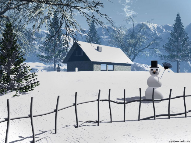 Обои картинки фото праздничные, 3д, графика, новый, год