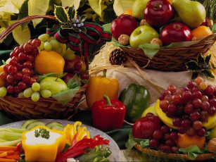 Картинка еда фрукты овощи вместе