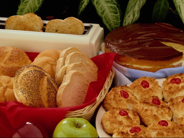 Обои картинки фото еда, хлеб, выпечка