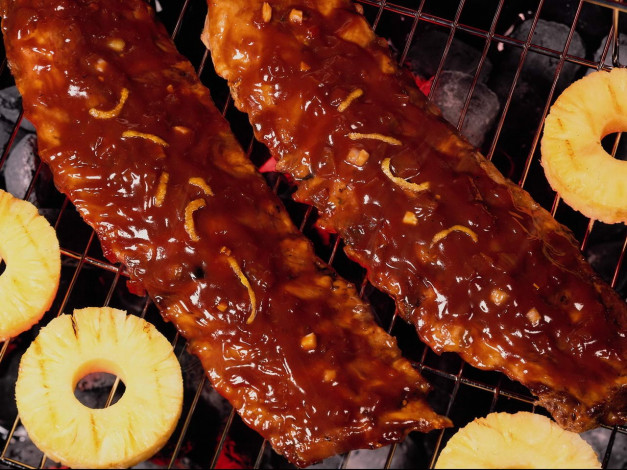 Обои картинки фото еда, шашлык, барбекю