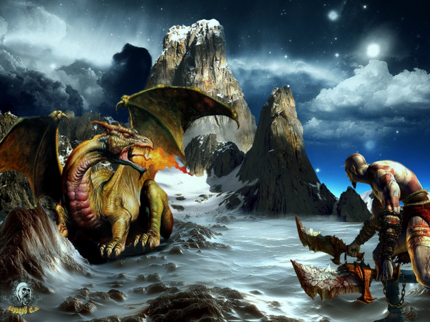 Обои картинки фото фэнтези, драконы