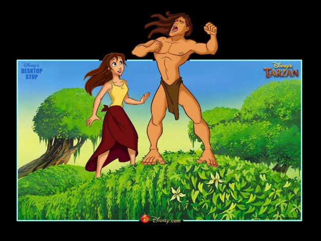 Обои картинки фото мультфильмы, tarzan