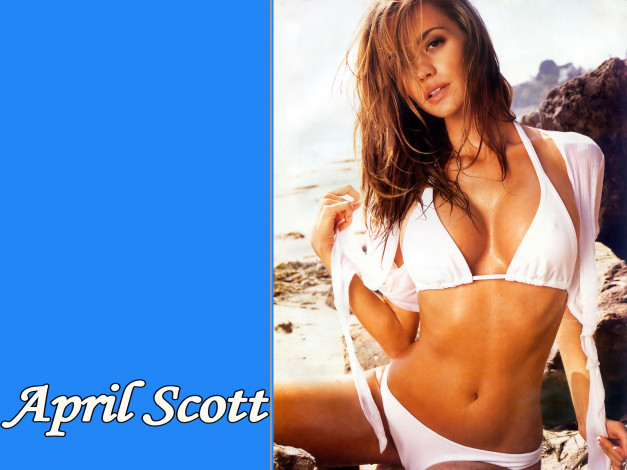 Обои картинки фото April Scott, девушки