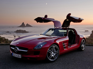 Картинка mercedes benz sls amg 2011 автомобили