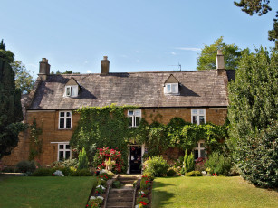 Картинка англия банбери города здания дома дом