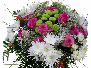 Картинка цветы букеты композиции хризантемы букет розы