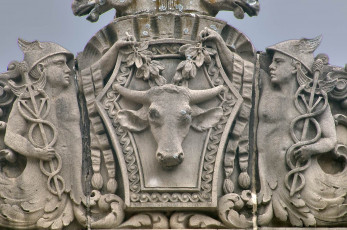 Картинка разное элементы архитектуры корова