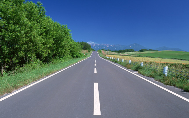 Обои картинки фото природа, дороги, дорога, разметка