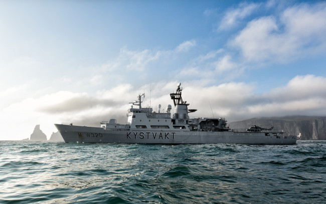 Обои картинки фото norwegian, coast, guard, корабли, другое, море, береговая, охрана, норвегия, norway, kv, nordkapp