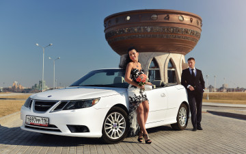 Картинка автомобили авто+с+девушками saab