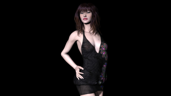 Обои картинки фото amanda, 3д графика, люди , people, девушка, взгляд, фон