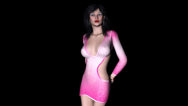 Обои картинки фото skuld, 3д графика, люди , people, фон, взгляд, девушка