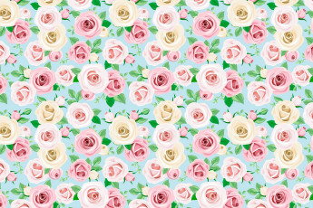 Картинка векторная+графика цветы+ flowers узор розы цветы