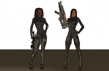 Картинка 3д+графика фантазия+ fantasy оружие взгляд девушки фон